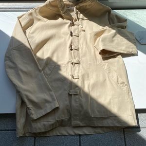 XXL TwoSided 100% cotton light jacket with wooden toggle buttons -biodegradable